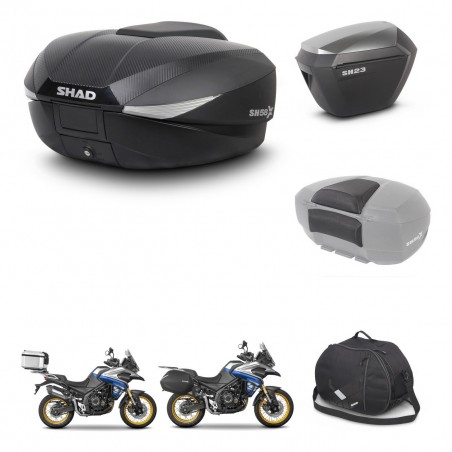 SHAD Maletas sh23 alu + soporte montaje baul SH58 accesorios KIT-477037