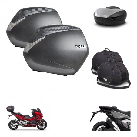 SHAD SH59 trunk + mounting bracket SH36 suitcases accessories 59L KIT-477045