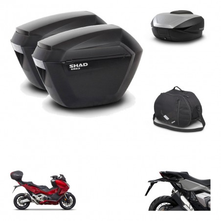 SHAD SH59 trunk + mounting bracket sh23 suitcases accessories 59L KIT-477058