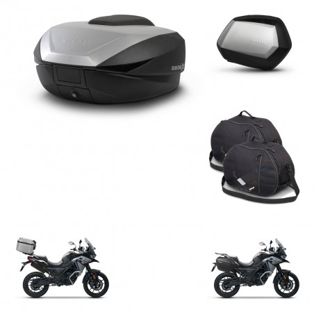 SHAD Maletas SH35 PREMIUM + soporte montaje baul SH59 accesorios 59L KIT-477096