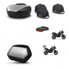 SHAD SH35 PREMIUM suitcases + mounting bracket SH59 trunk accessories 59L KIT-477114