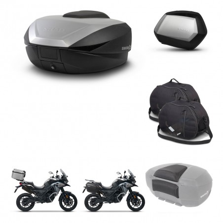 SHAD Maletas SH35 PREMIUM + soporte montaje baul SH59 accesorios 59L KIT-477120