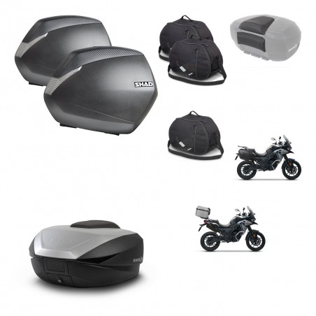 SHAD SH59 trunk + mounting bracket SH36 suitcases accessories 59L KIT-477129