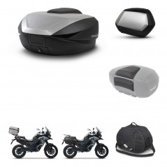SHAD Maletas SH35 PREMIUM + soporte montaje baul SH59 accesorios 59L KIT-477131