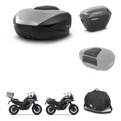 SHAD Maletas sh23 alu + soporte montaje baul SH59 accesorios 59L KIT-477133