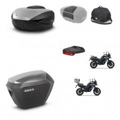 SHAD SH23 alu suitcases + mounting bracket SH59 trunk accessories 59L KIT-477139