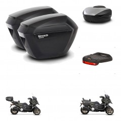 SHAD SH59 trunk + mounting bracket sh23 suitcases accessories 59L KIT-477148