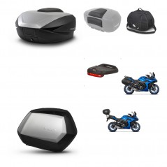 SHAD SH35 PREMIUM suitcases + mounting bracket SH59 trunk accessories 59L KIT-477233