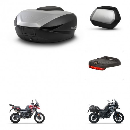 SHAD Maletas SH35 PREMIUM + soporte montaje baul SH59 accesorios 59L KIT-477245