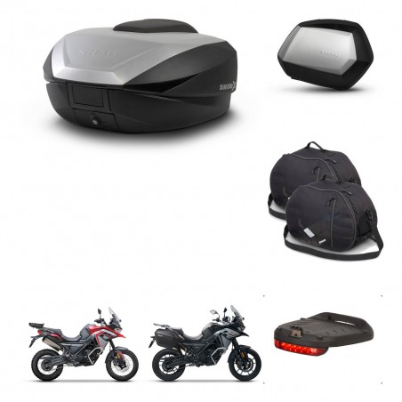 SHAD Maletas SH35 PREMIUM + soporte montaje baul SH59 accesorios 59L KIT-477246