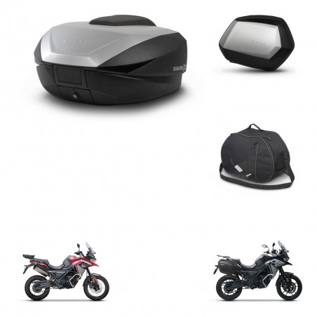 SHAD Maletas SH35 PREMIUM + soporte montaje baul SH59 accesorios 59L KIT-477251