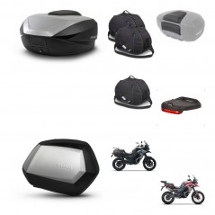 SHAD SH35 PREMIUM suitcases + mounting bracket SH59 trunk accessories 59L KIT-477282