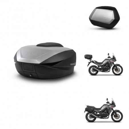 SHAD Maletas SH35 PREMIUM + soporte montaje baul SH59 59L KIT-477287