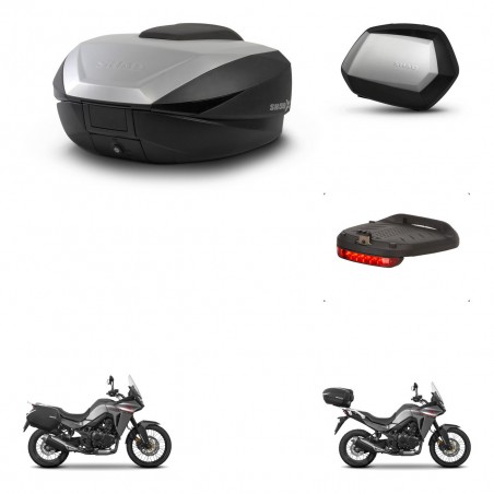 SHAD Maletas SH35 PREMIUM + soporte montaje baul SH59 accesorios 59L KIT-477293