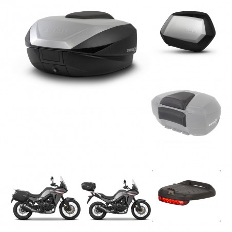 SHAD Maletas SH35 PREMIUM + soporte montaje baul SH59 accesorios 59L KIT-477317