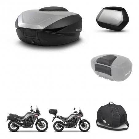 SHAD SH35 PREMIUM suitcases + mounting bracket SH59 trunk accessories 59L KIT-477323