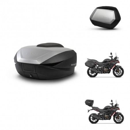 SHAD Maletas SH35 PREMIUM + soporte montaje baul SH59 59L KIT-477335