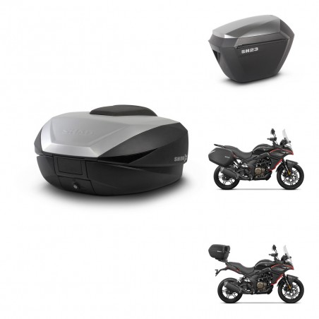 SHAD Maletas sh23 alu + soporte montaje baul SH59 59L KIT-477337