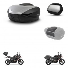 SHAD Maletas SH35 PREMIUM + soporte montaje baul SH59 accesorios 59L KIT-477359
