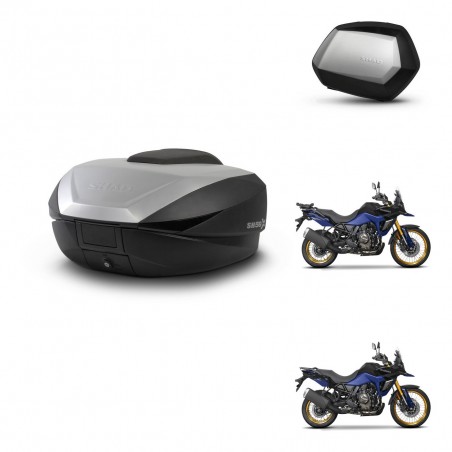 SHAD Maletas SH35 PREMIUM + soporte montaje baul SH59 59L KIT-477383