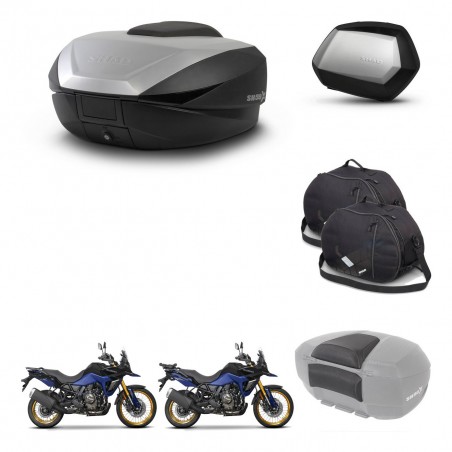 SHAD Maletas SH35 PREMIUM + soporte montaje baul SH59 accesorios 59L KIT-477408