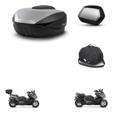 SHAD Maletas SH35 PREMIUM + soporte montaje baul SH59 accesorios 59L KIT-477491
