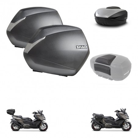 SHAD SH59 trunk + mounting bracket SH36 suitcases accessories 59L KIT-477500