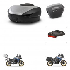 SHAD SH23 alu suitcases + mounting bracket SH59 trunk accessories 59L KIT-477535