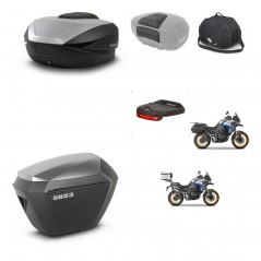 SHAD SH23 alu suitcases + mounting bracket SH59 trunk accessories 59L KIT-477571