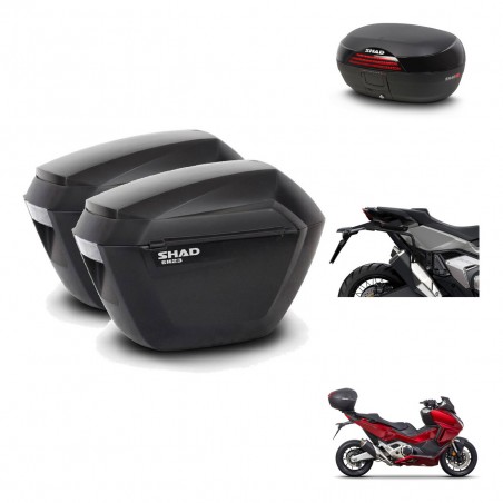 SHAD SH46 trunk + mounting bracket sh23 suitcases 45 L KIT-477574