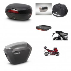 SHAD Maletas sh23 alu + soporte montaje baul SH46 accesorios 45 L KIT-477619