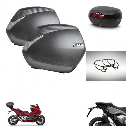 SHAD Baul SH46 + soporte montaje maletas SH36 accesorios 45 L KIT-477620