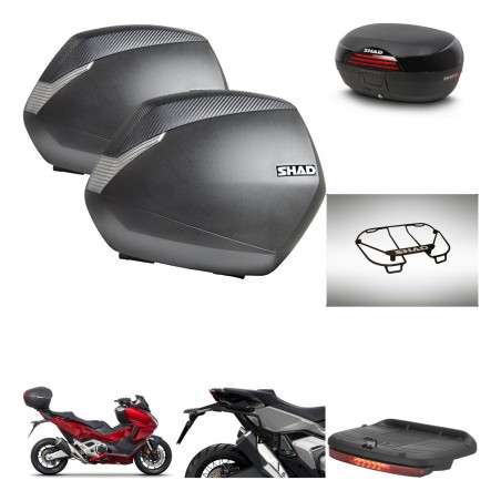 SHAD Baul SH46 + soporte montaje maletas SH36 accesorios 45 L KIT-477626