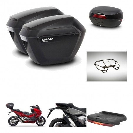 SHAD SH46 trunk + mounting bracket sh23 suitcases accessories 45 L KIT-477628