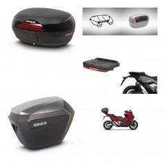 SHAD Maletas sh23 alu + soporte montaje baul SH46 accesorios 45 L KIT-477655