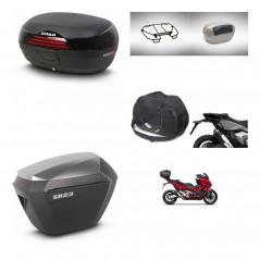 SHAD Maletas sh23 alu + soporte montaje baul SH46 accesorios 45 L KIT-477661