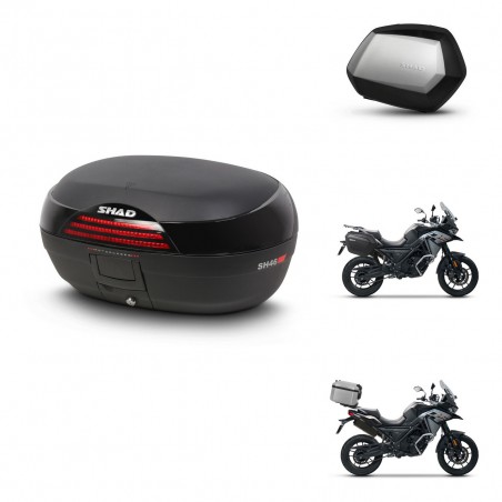 SHAD Maletas SH35 PREMIUM + soporte montaje baul SH46 45 L KIT-477671