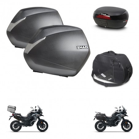 SHAD SH46 trunk + mounting bracket SH36 suitcases accessories 45 L KIT-477680