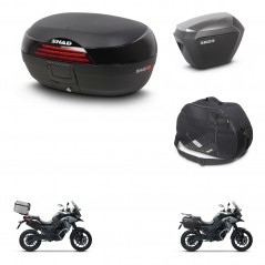 SHAD Maletas sh23 alu + soporte montaje baul SH46 accesorios 45 L KIT-477685