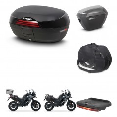 SHAD Maletas sh23 alu + soporte montaje baul SH46 accesorios 45 L KIT-477691