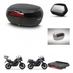 SHAD Maletas SH35 PREMIUM + soporte montaje baul SH46 accesorios 45 L KIT-477701