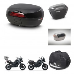 SHAD Maletas sh23 alu + soporte montaje baul SH46 accesorios 45 L KIT-477709