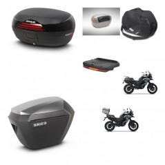 SHAD Maletas sh23 alu + soporte montaje baul SH46 accesorios 45 L KIT-477715