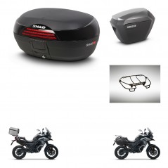 SHAD Maletas sh23 alu + soporte montaje baul SH46 accesorios 45 L KIT-477721