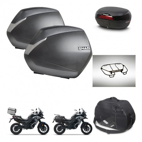 SHAD SH46 trunk + mounting bracket SH36 suitcases accessories 45 L KIT-477728