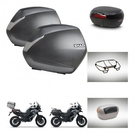 SHAD SH46 trunk + mounting bracket SH36 suitcases accessories 45 L KIT-477740