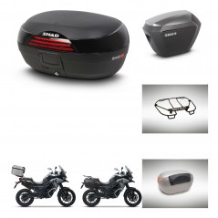 SHAD Maletas sh23 alu + soporte montaje baul SH46 accesorios 45 L KIT-477745