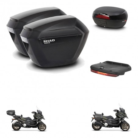 SHAD SH46 trunk + mounting bracket sh23 suitcases accessories 45 L KIT-477772