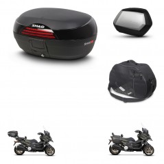 SHAD Maletas SH35 PREMIUM + soporte montaje baul SH46 accesorios 45 L KIT-477779