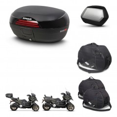 SHAD Maletas SH35 PREMIUM + soporte montaje baul SH46 accesorios 45 L KIT-477780